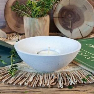 Betonowy świecznik na tealight