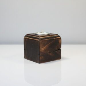 rustykalny świecznik na tealight