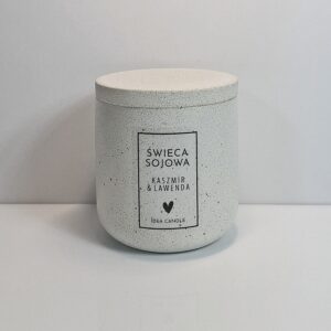 Świeca sojowa 230 g<br>Kaszmir & Lawenda