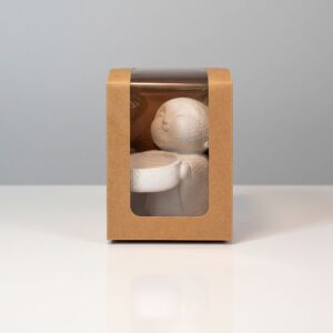 świecznik na tealight zapakowany w pudełko prezentowe