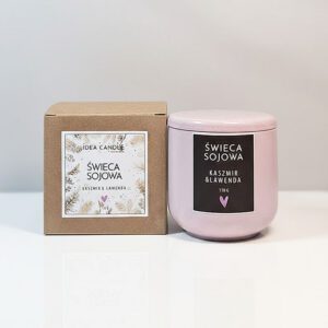 Świeca sojowa 130 g<br>Kaszmir & Lawenda