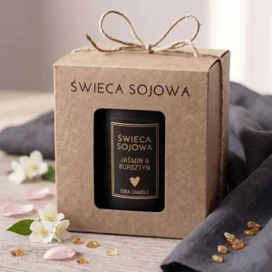 Świeca sojowa jaśminowa na prezent