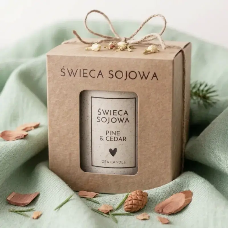 Świeca sojowa 240 g<br>Pine & Cedar - obrazek 2